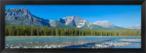 Framed Athabasca River, Icefields Parkway, Jasper National Park, Alberta, Canada Print