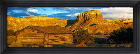 Framed Ghost Ranch at Sunset, Abiquiu, New Mexico Print