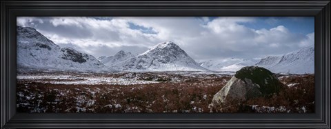Framed Clouds over Mountains, Glencoe, Scotland Print