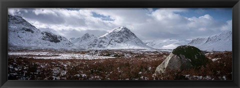 Framed Clouds over Mountains, Glencoe, Scotland Print