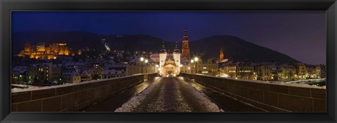 Framed Karl Theodor Bridge, Baden-Wurttemberg, Germany Print