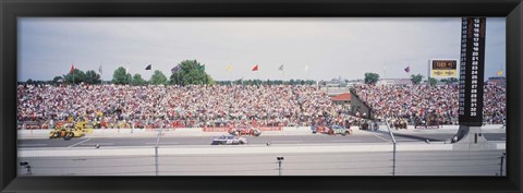 Framed Racecars, Indianapolis, Indiana Print