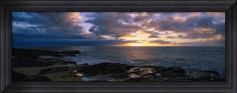 Framed Makaha Beach Park, Oahu, Hawaii Print