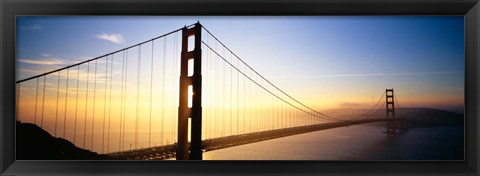 Framed Golden Gate Bridge Glow, San Francisco, California Print