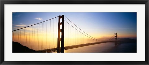 Framed Golden Gate Bridge Glow, San Francisco, California Print