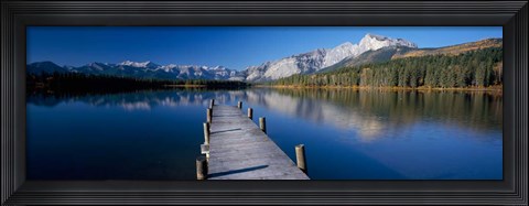Framed Hector Lake, Mt John Laurie, Rocky Mountains,  Alberta, Canada Print