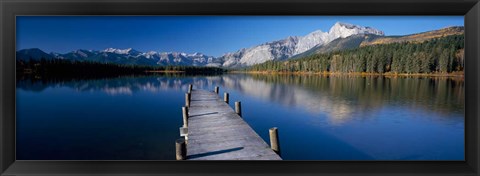 Framed Hector Lake, Mt John Laurie, Rocky Mountains,  Alberta, Canada Print