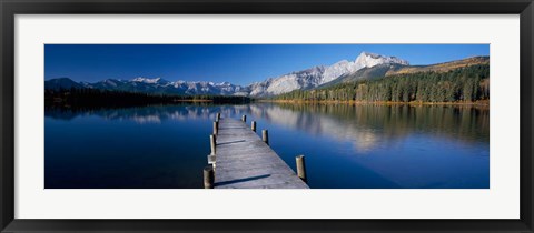Framed Hector Lake, Mt John Laurie, Rocky Mountains,  Alberta, Canada Print
