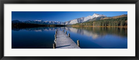 Framed Hector Lake, Mt John Laurie, Rocky Mountains,  Alberta, Canada Print