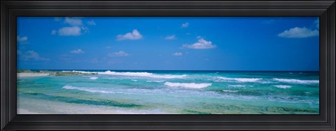 Framed Waves in Cancun, Mexico Print