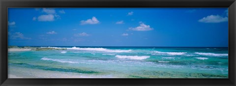 Framed Waves in Cancun, Mexico Print