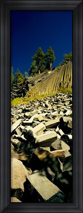Framed Devils Postpile National Monument, Mammoth Mountain, California Print