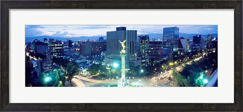 Framed Mexico City, El Angel Monument Print