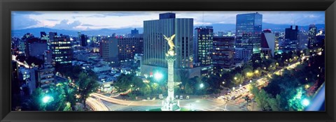 Framed Mexico City, El Angel Monument Print