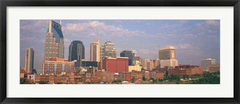 Framed Skyline of Nashville, TN Print