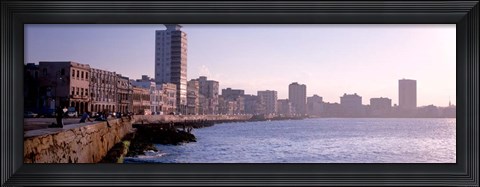 Framed Avenue de Maceo, Havana, Cuba Print