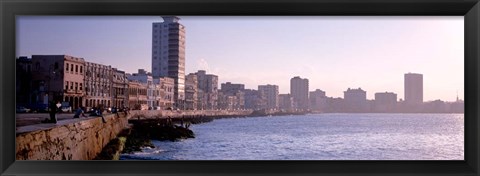 Framed Avenue de Maceo, Havana, Cuba Print