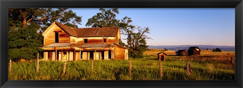 Framed Farmhouse, Oregon Print