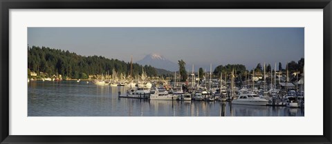 Framed Gig Harbor, Pierce County, Washington State Print