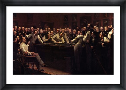 Framed Billiard Room Print