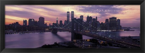 Framed Brooklyn Bridge, Manhattan, New York City Print