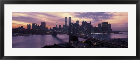 Framed Brooklyn Bridge, Manhattan, New York City Print