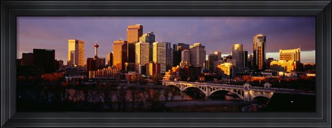 Framed Bow River, Calgary, Alberta, Canada Print