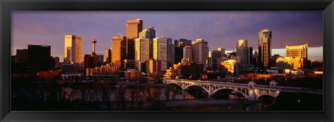 Framed Bow River, Calgary, Alberta, Canada Print