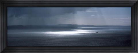 Framed Naval Ships, Baie De Douarnenez, Finistere, Brittany, France Print