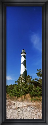 Framed Cape Lookout Lighthouse, Outer Banks, North Carolina Print
