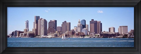 Framed Waterfront Buildings, Boston, Massachusetts Print
