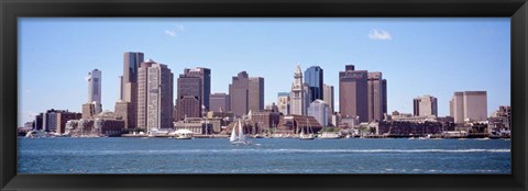 Framed Waterfront Buildings, Boston, Massachusetts Print