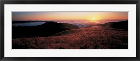 Framed Santa Cruz Mountains, CA Print