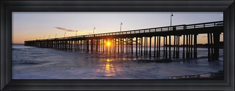 Framed Ventura Pier at Sunset Print