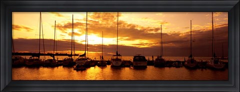 Framed Egg Harbor. Wisconsin Print