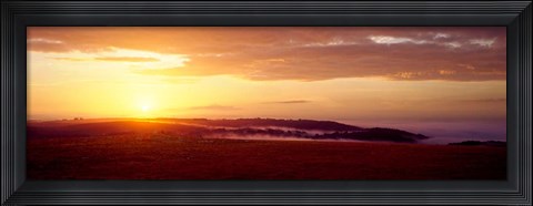 Framed Monts d&#39;Arree Mountains, Finistere, Brittany, France Print