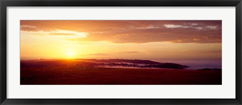 Framed Monts d&#39;Arree Mountains, Finistere, Brittany, France Print