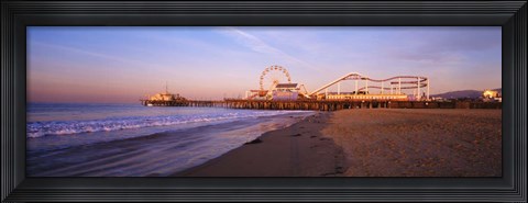 Framed Santa Monica Pier, California Print