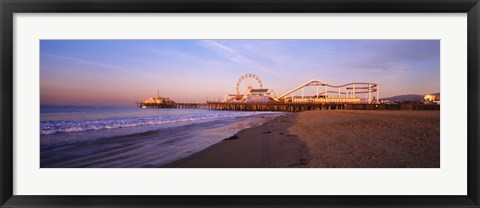 Framed Santa Monica Pier, California Print