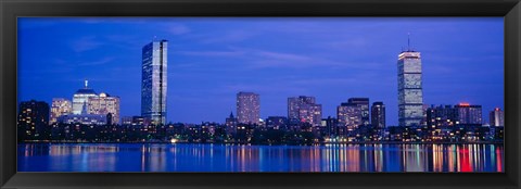 Framed Skyline, Boston, Massachusetts Print