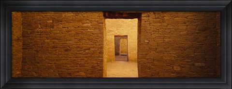 Framed Anasazi Ruins, Pueblo Bonito, New Mexico Print