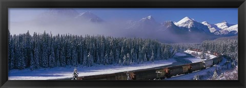 Framed Train Banff National Park, Alberta, Canada Print