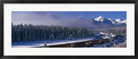 Framed Train Banff National Park, Alberta, Canada Print