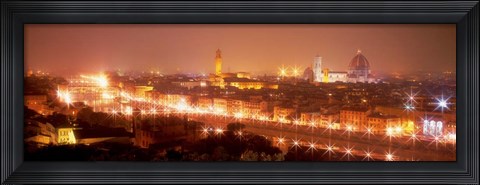 Framed Arno River, Florence, Italy Print