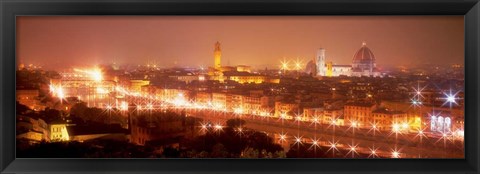 Framed Arno River, Florence, Italy Print