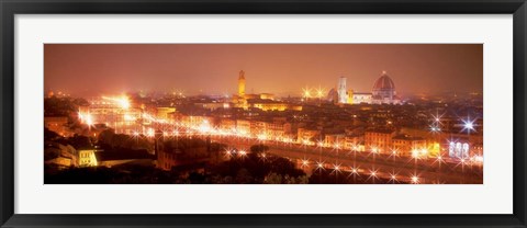 Framed Arno River, Florence, Italy Print