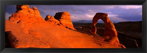 Framed Mountains in Arches National Park, Utah Print