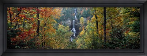 Framed Raven Cliff Falls, Sumter National Forest, Greenville County, South Carolina Print