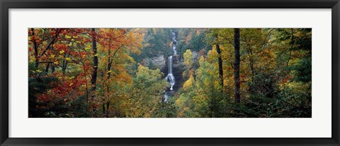 Framed Raven Cliff Falls, Sumter National Forest, Greenville County, South Carolina Print