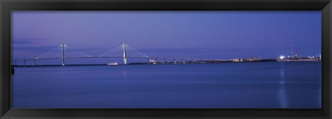 Framed Arthur Ravenel Jr. Bridge, Cooper River, Charleston, South Carolina Print